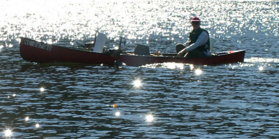 eCanoe Backlit by the Sun