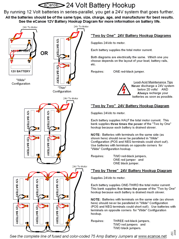 24V battery hookup drawing